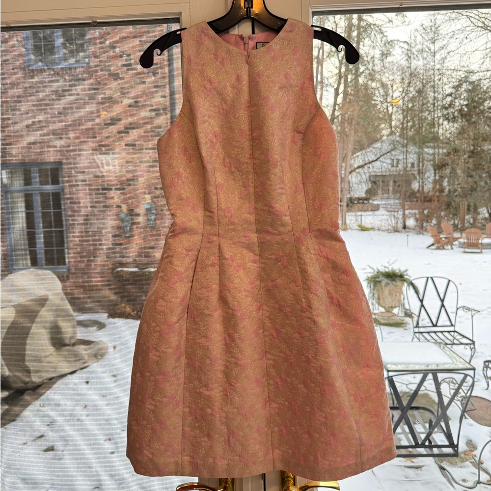 Short dress gold and pink Debbie Shuchat
